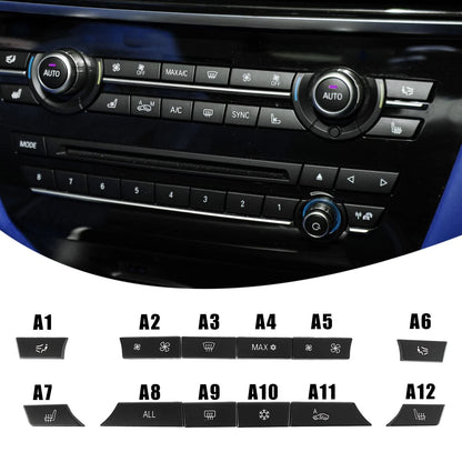 1 Air Conditioning Control Switch Button Caps for BMW 5 6 7 F10 F01 F12