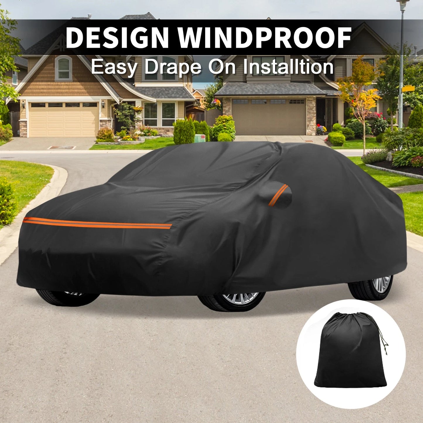 Waterproof PEVA Spunlace Cotton Car Cover for Mercedes-Benz CLA 2013-2023