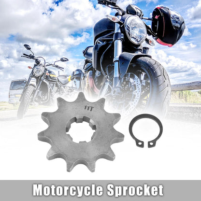 Chain 11T 17mm Front Engine Sprocket Titanium Tone for Motorcycle ATV UTV