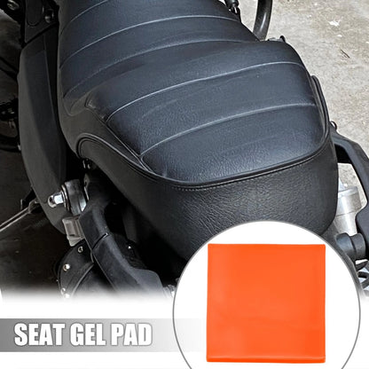 35x35x1cm Motorcycle Seat Gel Pad Soft Cushion Orange for Make Model