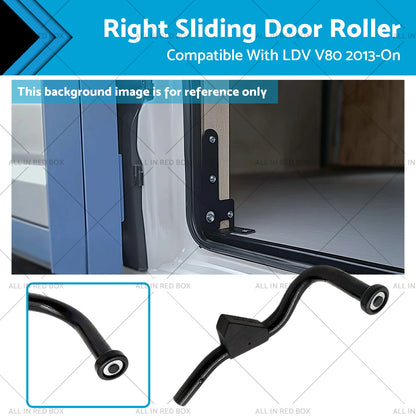 Sliding Door Roller Top Right Black for LDV V80 (2013-On)