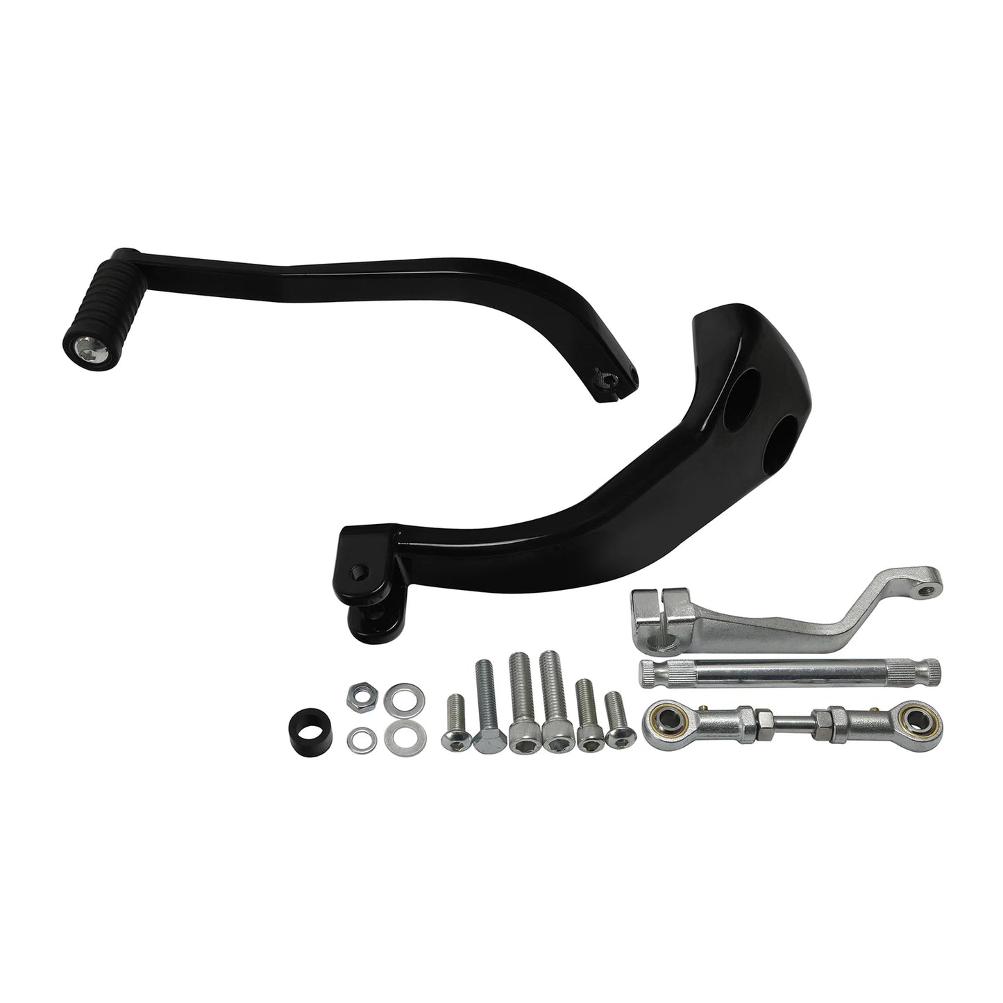 Black Mid Controls Shift Side Kit for Harley Fat Bob Sport Glide (2018-2025)