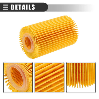 Engine Oil Filter for Toyota Land Cruiser 2008-2021 (2 x Filters)