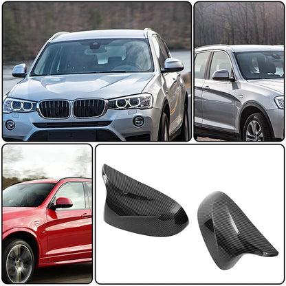 Carbon Fiber OX Style Mirror Cover Caps for BMW X3 X5 X6 (2014-2018) 2 x