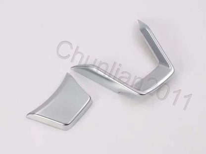 Steering Wheel U Shape Cover Trim for Subaru Forester 2019-2023 Silver Matte