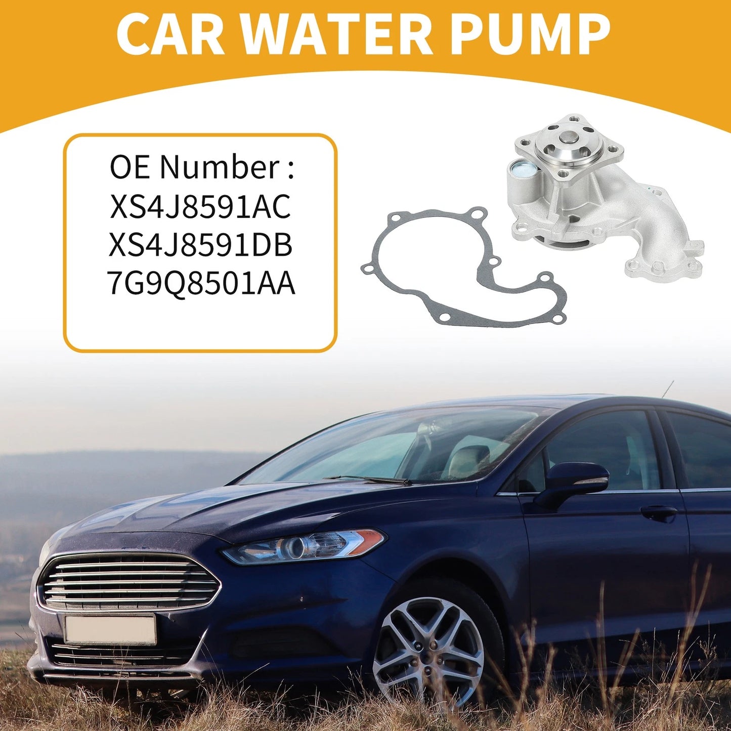 Water Pump with Gasket for Ford Focus (1999)