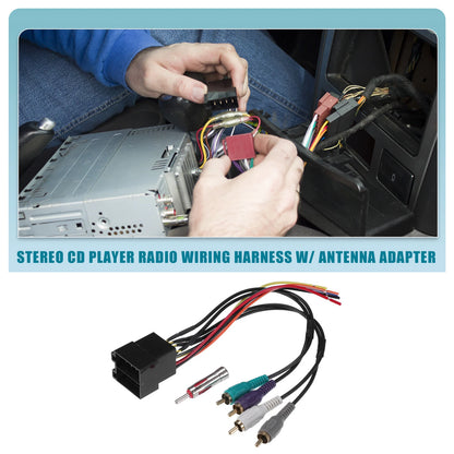 Stereo CD Player Radio Wiring Harness & Antenna Adapter for Land Rover