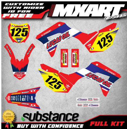 Full Custom Decal Kit for Honda CRF 125 (2019-2021) - ACTIVE STYLE Stickers