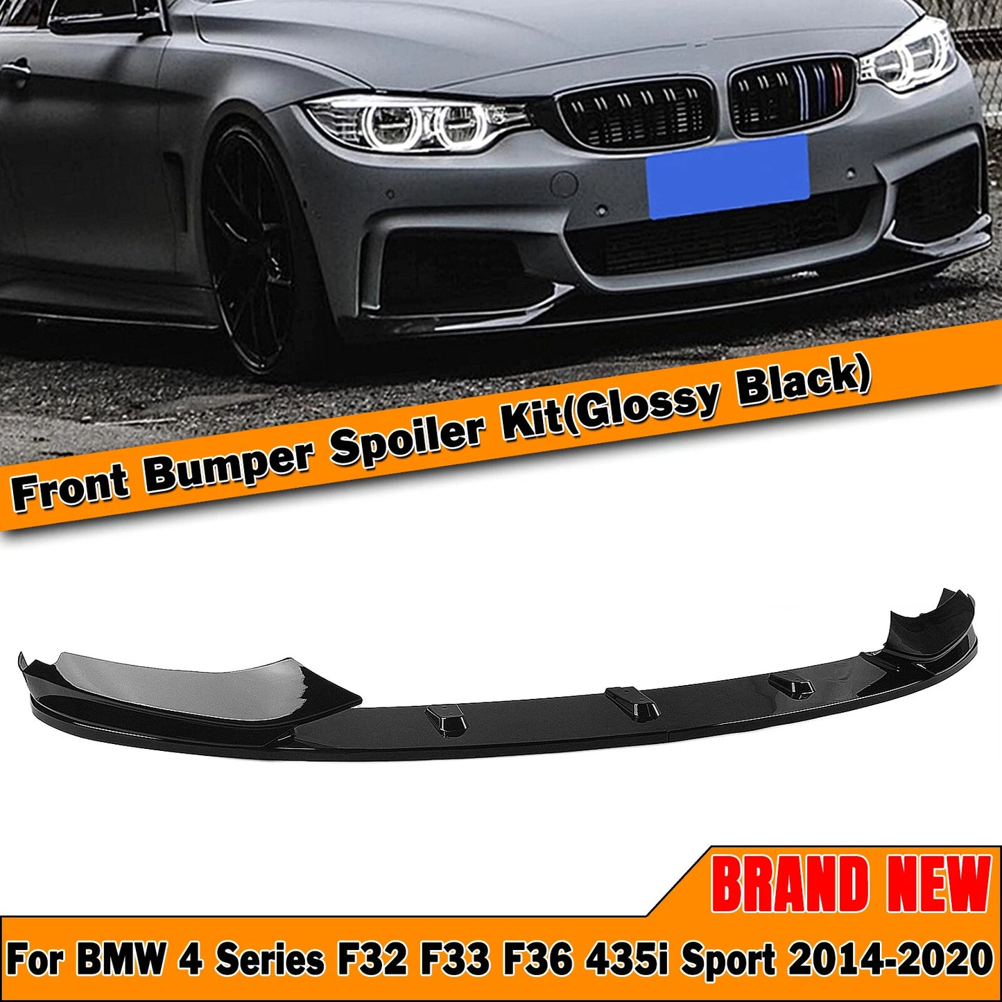 Bumper Spoiler Lip for 2014-2020 BMW F32 F33 F36 4 Series M Sport (2014-2020)