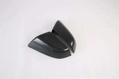 ABS Carbon Fiber Rearview Mirror Lid Cover Trim for Tesla Model S (2013-2022) 2 x