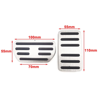Stainless Steel Brake Gas Pedal Pad Cover for Haval H2 H4 H6 M6 F5 (2 pcs)