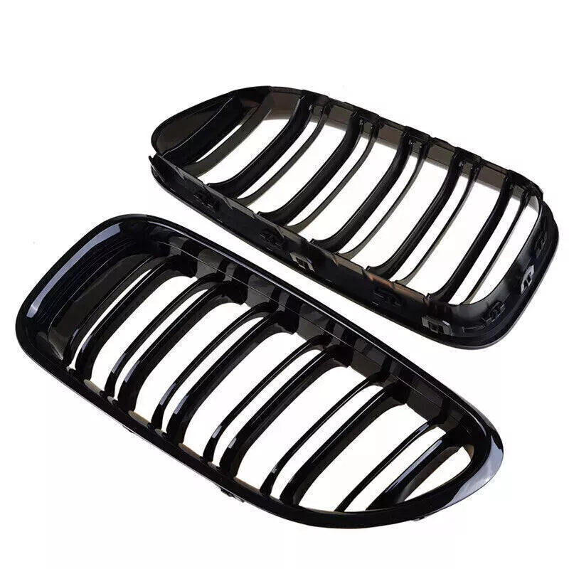Gloss Black Front Kidney Grille for 2012-2018 BMW M6 F06 F12 F13 650i 640i