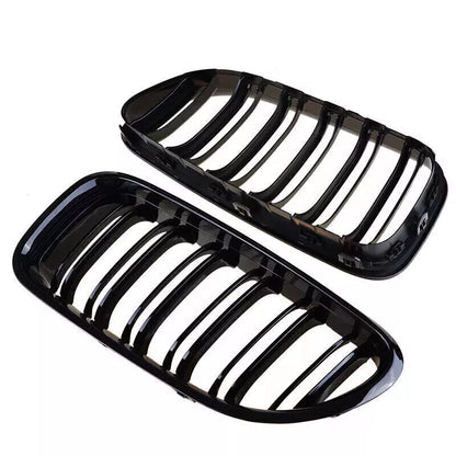Gloss Black Front Kidney Grille for 2012-2018 BMW M6 F06 F12 F13 650i 640i