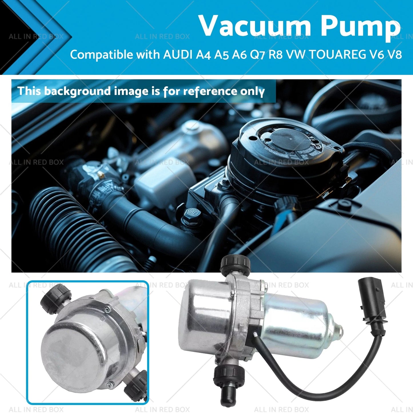 Brake Vacuum Pump for AUDI A4 A5 A6 Q7 R8 VW TOUAREG V6 V8