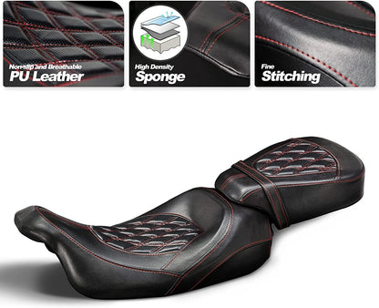 Driver Passenger Seat for Harley CVO Touring Electra Street Glide (09-22)
