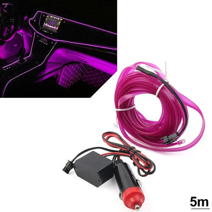 5m Car Interior LED Strip Lights for Universal Vehicles