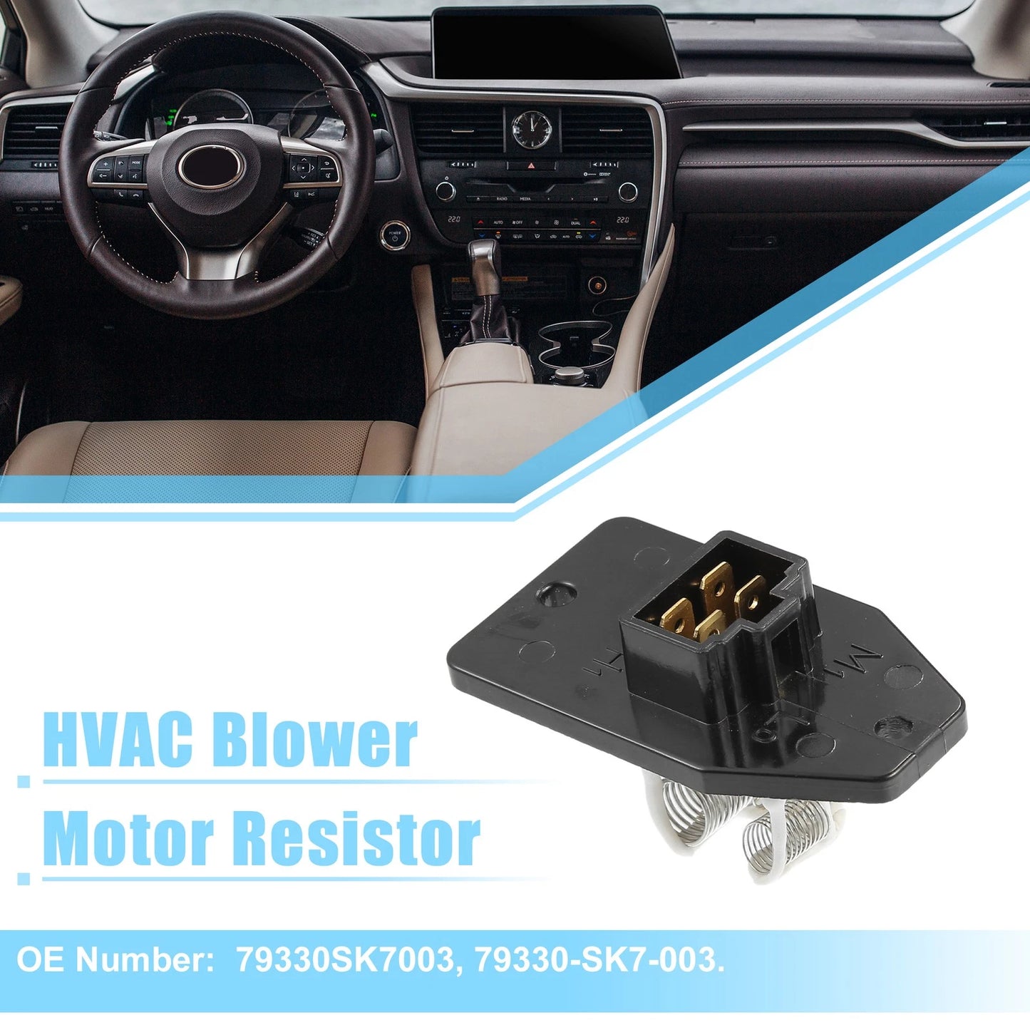 HVAC Blower Motor Resistor AC Control Module for Acura Integra (1990 - 1993)