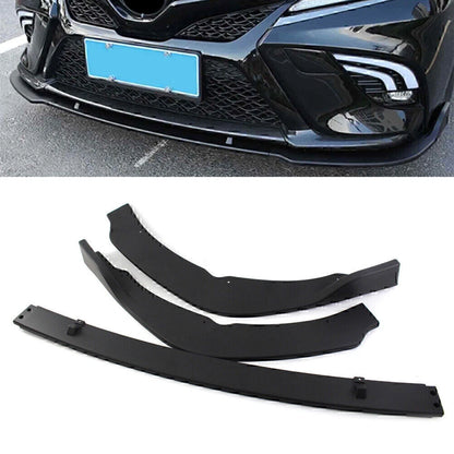 ABS Black Front Bumper Lip Spoiler for Toyota Camry (2018-2020)