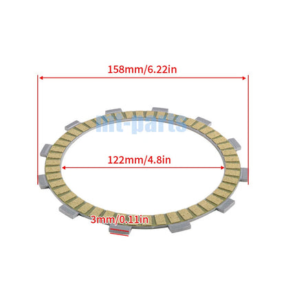 Clutch Friction Plates for Kawasaki ZX900 Ninja ZX-9R, GPZ900R (1986-2003)