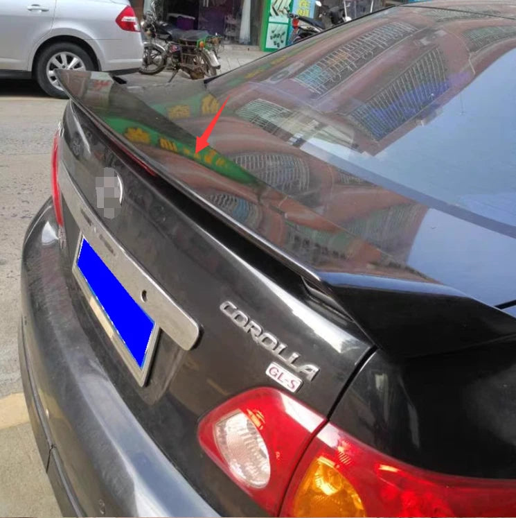 Gloss Black Trunk Spoiler Wing for Toyota Corolla 2003-2013 with Brake Light