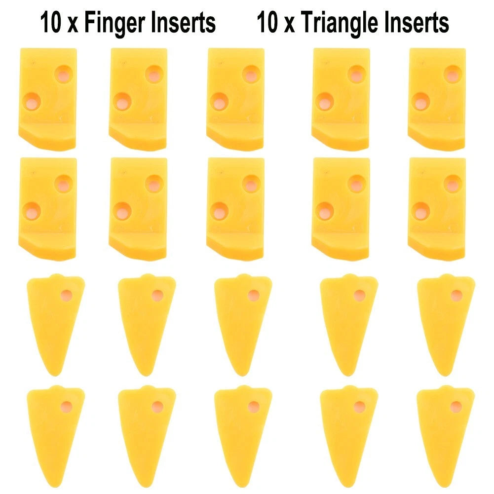 20 x Finger+Triangle Leverless Inserts Protector for Corghi Hunter Tire Changer