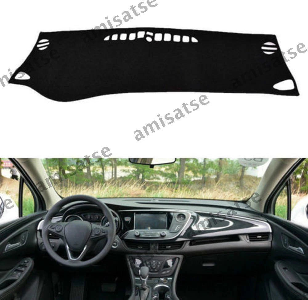 Dashmat for Buick Envision (2016-2023) - Black Dashboard Cover Sun Visor Pad