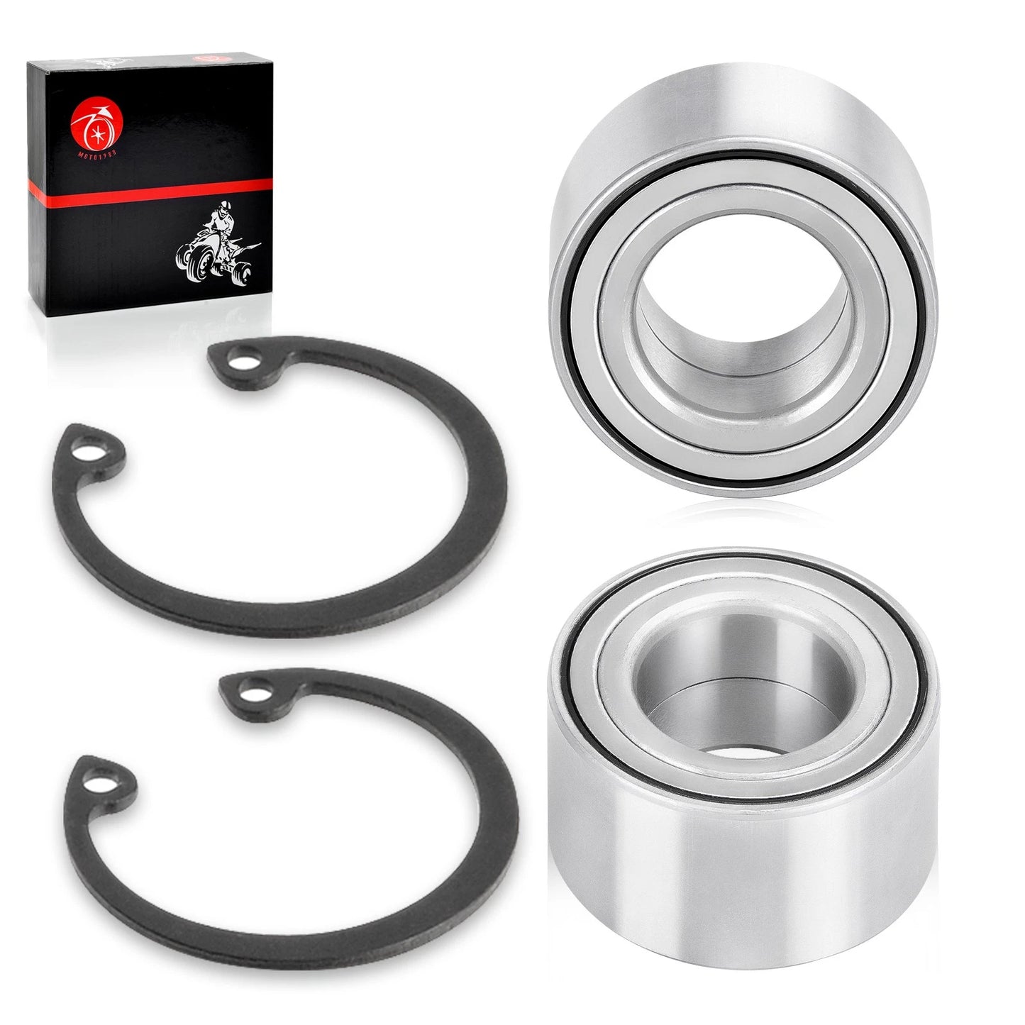 2X Front Wheel Bearing & Circlip for Kawasaki Teryx KRX4 1000 2023-2024