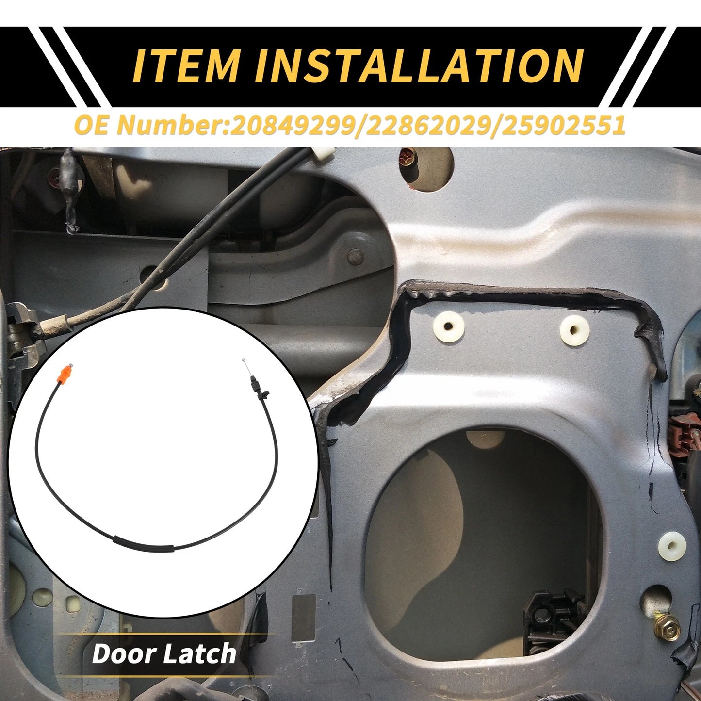 Door Latch Release Cable for Chevrolet Silverado & GMC Sierra OEM Replacement