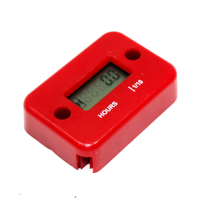 Inductive Waterproof Hour Meter for ATV Motorcycle Dirt Bike Gas Engine RED