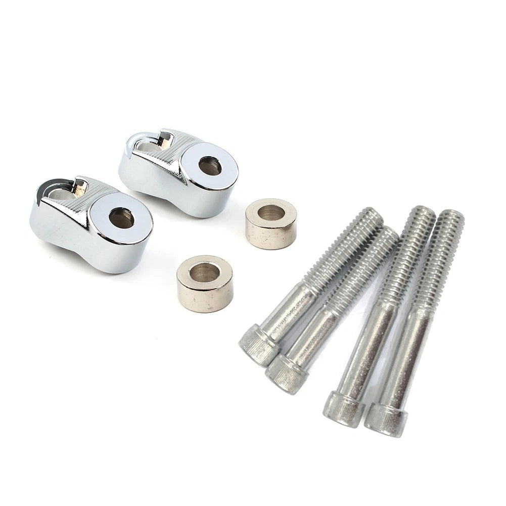 39mm 49mm Chrome Short Front Turn Signal Mounts for Harley Sportster FXR