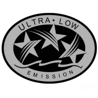 Ultra Low Emission Outboard Graphic Sticker Decal for California - Silver