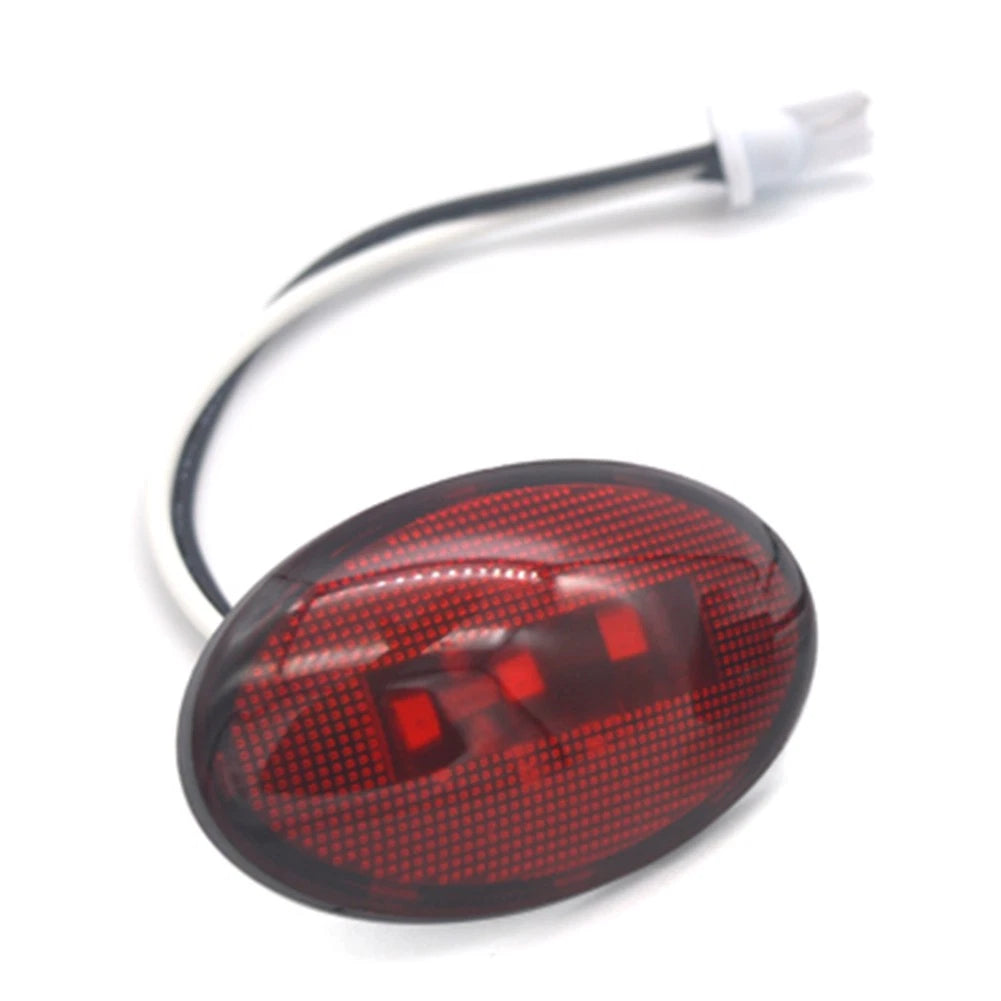 3 x LED Oval Side Marker Lights for Car, Bus, Truck, Trailer, Van, Tractor