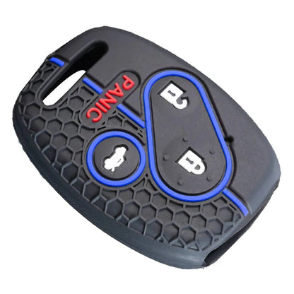 Black Blue Silicone Key Shell Case Cover for Honda ( Specified)