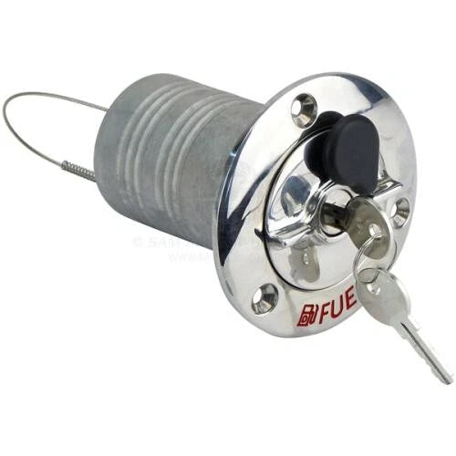 Deck Filler Fuel Straight 316 Stainless 50mm Lockable for Various Models