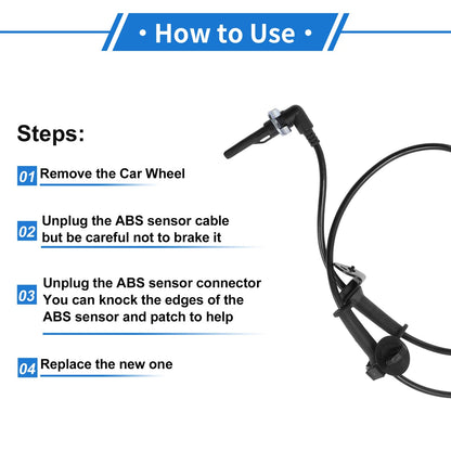 ABS Wheel Speed Sensor for Chevrolet Corvette