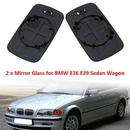 2 x Heated Wing Mirror Glass for BMW E46 Sedan & Wagon (1998-2006)