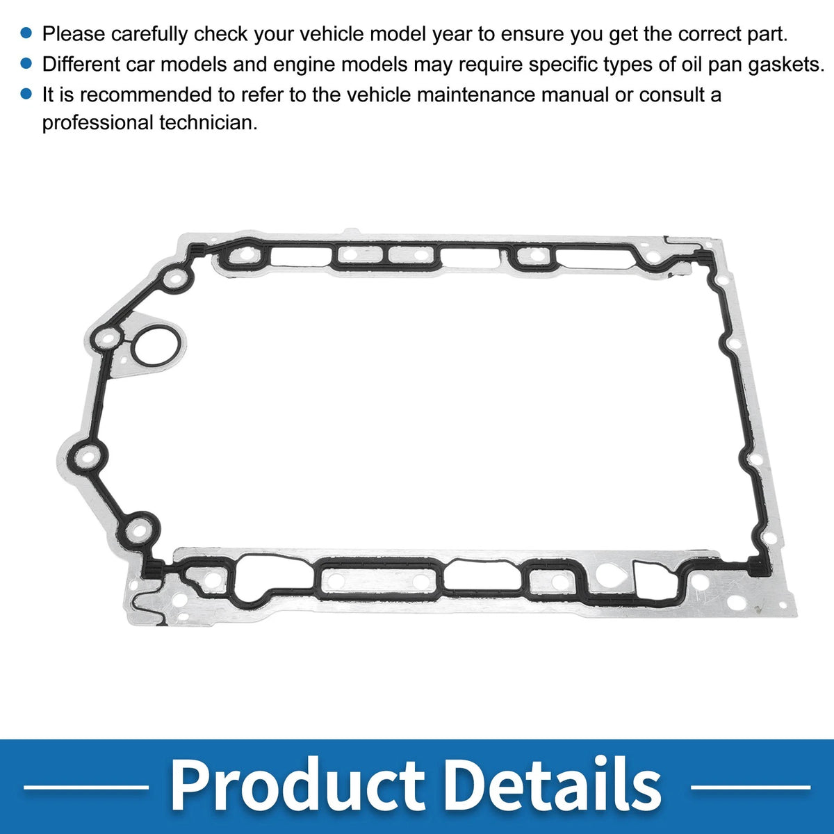 Oil Pan Gasket for Land Rover Range Rover (2016-2021) 1 Pcs
