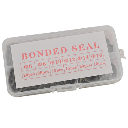 100 x Car Bonded Seal Oil Drain Plug Gasket Washers M6-M16