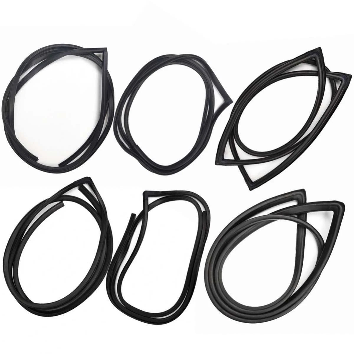 Windshield w/o Vent Door Rubber Set 6 Fits Datsun Bluebird 510 4D SED 1967-72