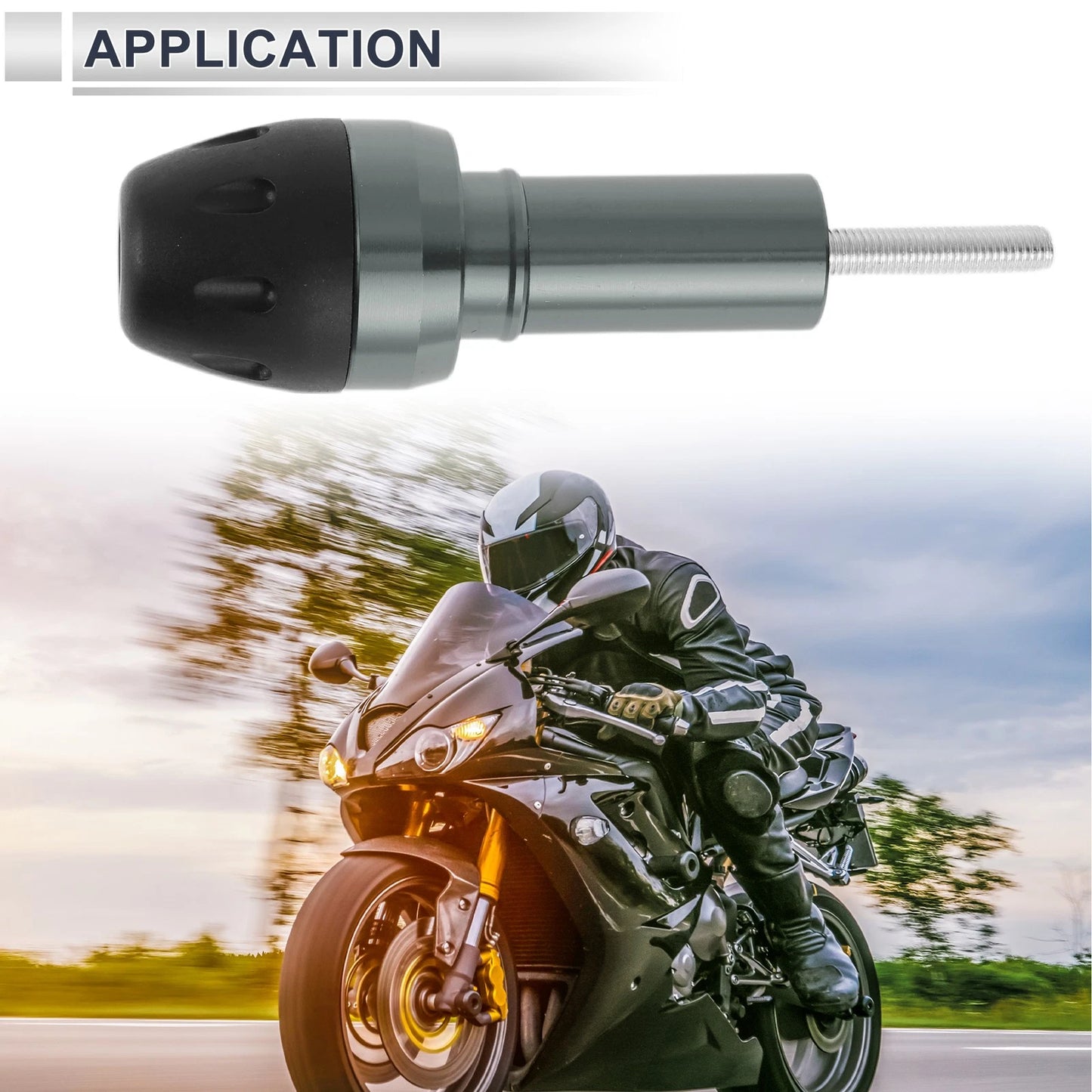 10mm Aluminum Slider Frame Bolt for Motorcycle