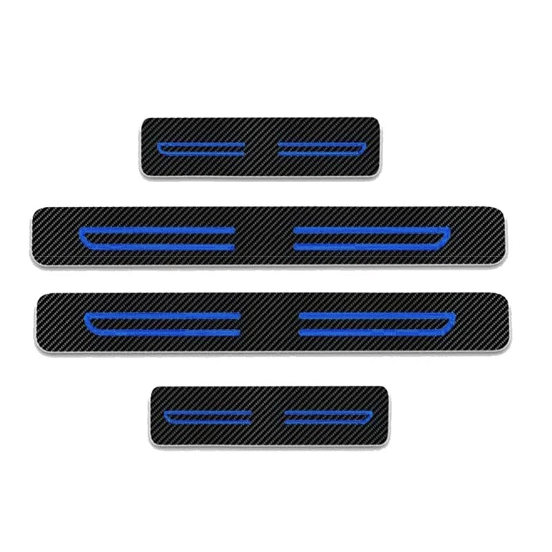 4 x Car Door Sill Scuff Cover Anti Scratch Decal Protector
