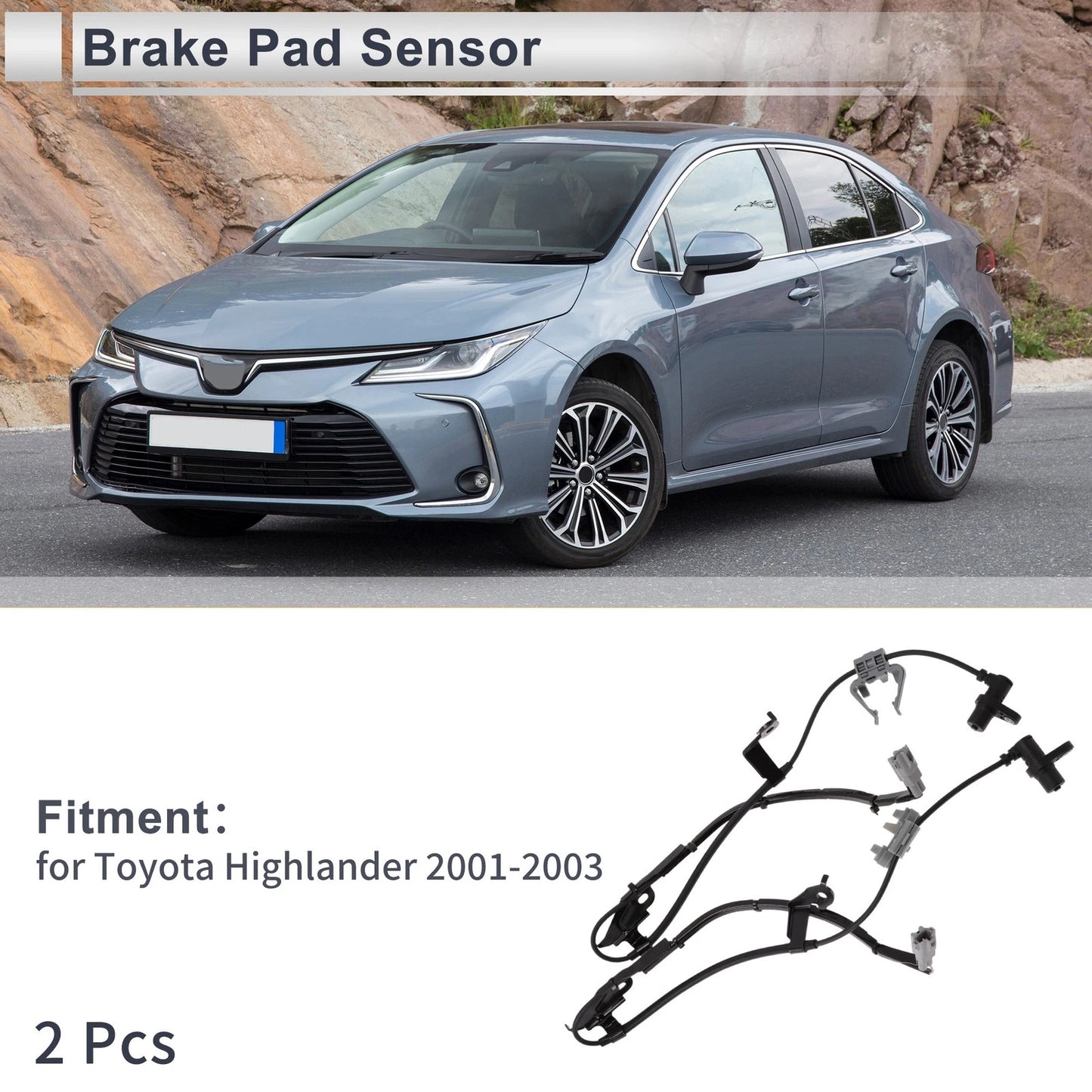 Front Wheel Brake Pad Wear Sensor for Toyota Highlander (2001–2003)