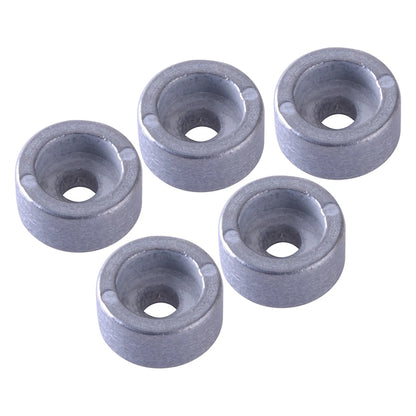 5 x Silver Round Zinc Anodes for Suzuki Outboard Engine (Fits 4T, 1990-2023)