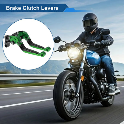 Adjustable Brake Clutch Levers  for Honda CBR600RR (2007-2016) Green Black