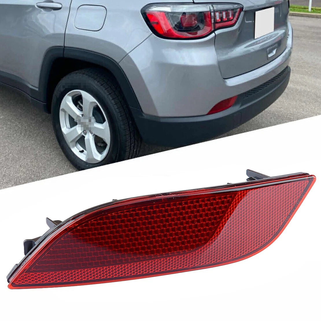 Rear Bumper Reflector Set for Jeep Compass (2017-2023)