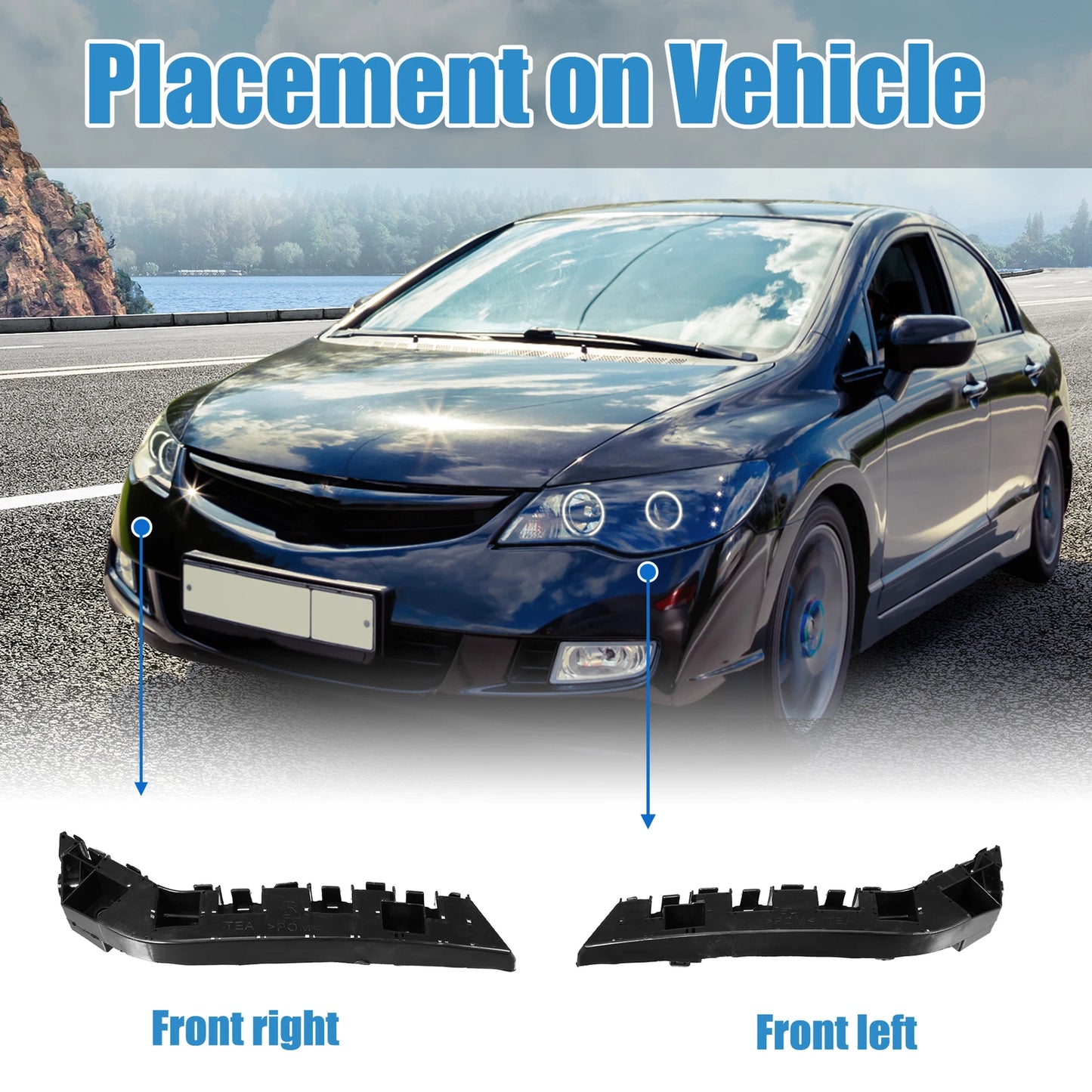 Front Bumper Bracket  for Honda Civic (2017-2021)