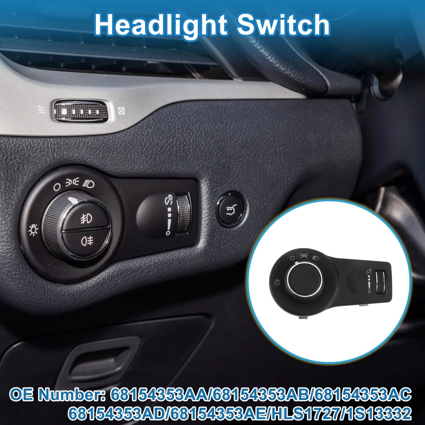 Headlight Switch for Chrysler Pacifica (2018-2021)