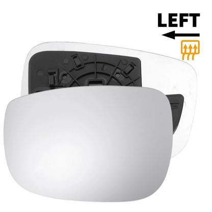 Left Side Heated White Mirror Glass for MAZDA CX-5 (2017-2023)