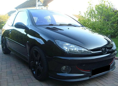 Front Bumper Lip 3 Pcs for Peugeot 206 (2000-2010)
