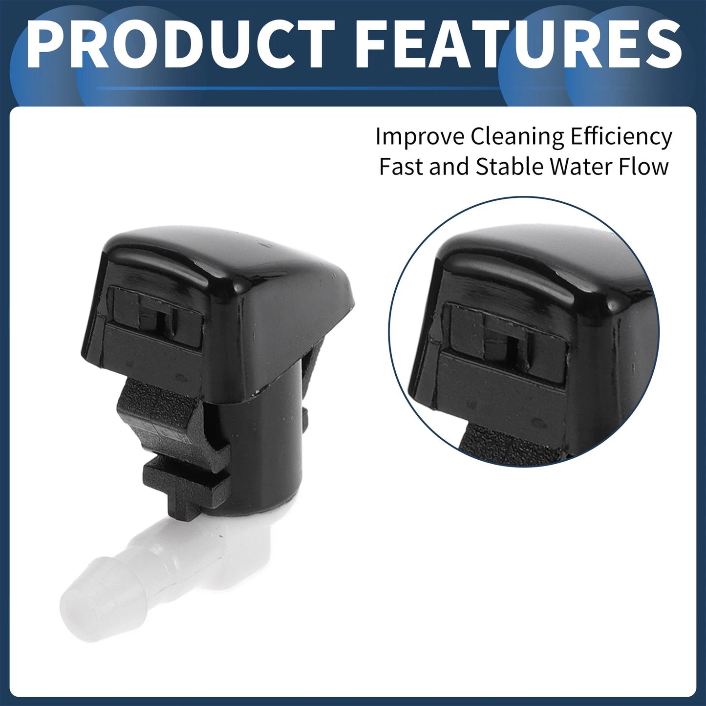 Front Windshield Washer Nozzles for Ford F-250 Super Duty (2008-2016)